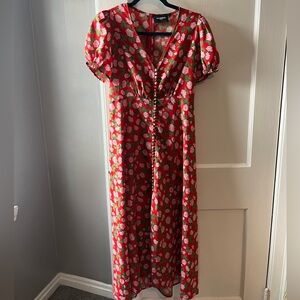 The Kooples Red Rose Red Dress